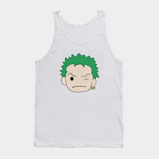 cartoon of Roronoa Zoro Tank Top